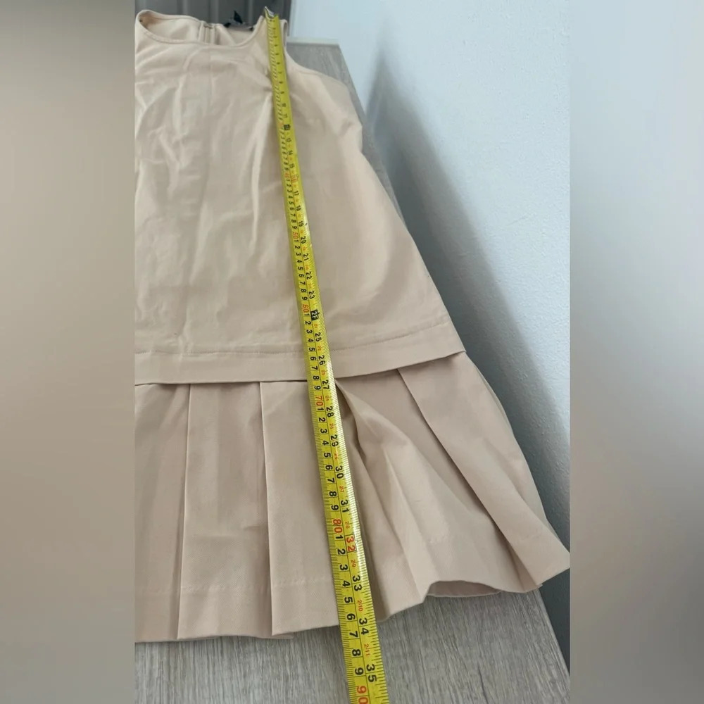 J Crew Pleated Hem Drop Waist Shift Dress Chic Preppy Tennis Sporty NWT XS - Picture 5 of 10